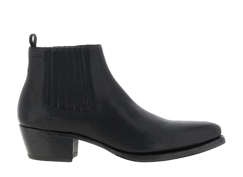 PRADA Chelsea Ankle Boots "Black"