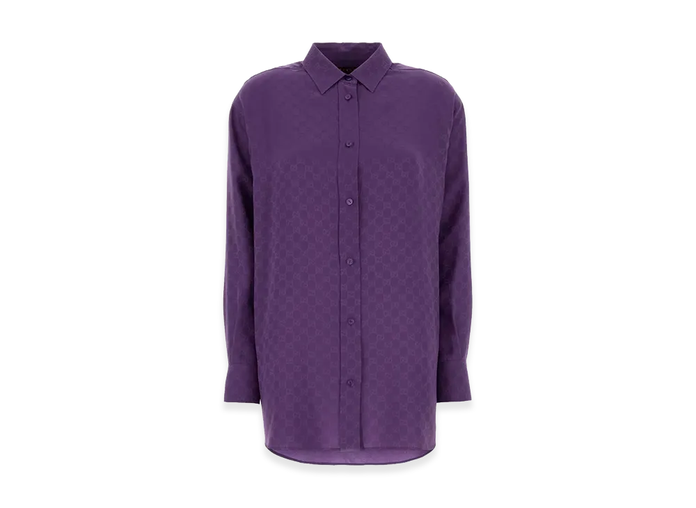 GUCCI Women's 'GG' Shirt "Purple"