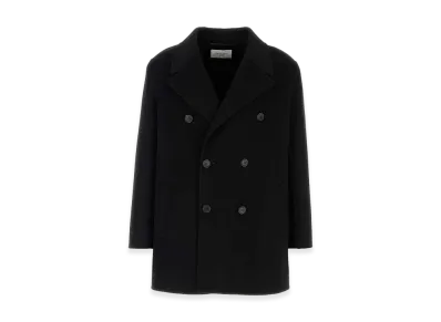 Saint Laurent Wool Coat "Black"
