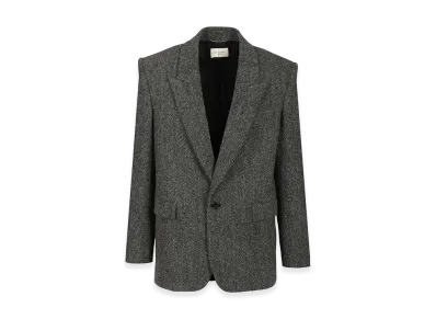 Saint Laurent Look 4 - Veste Un Bouton Col "Black"