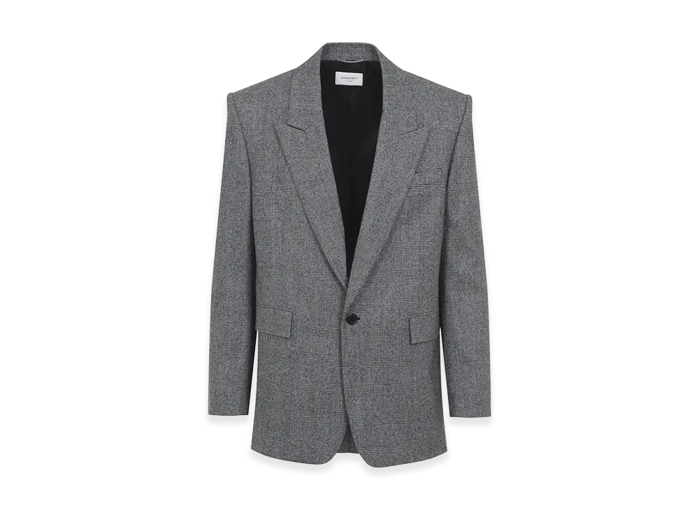 Saint Laurent Flannel Jacket "Grey"