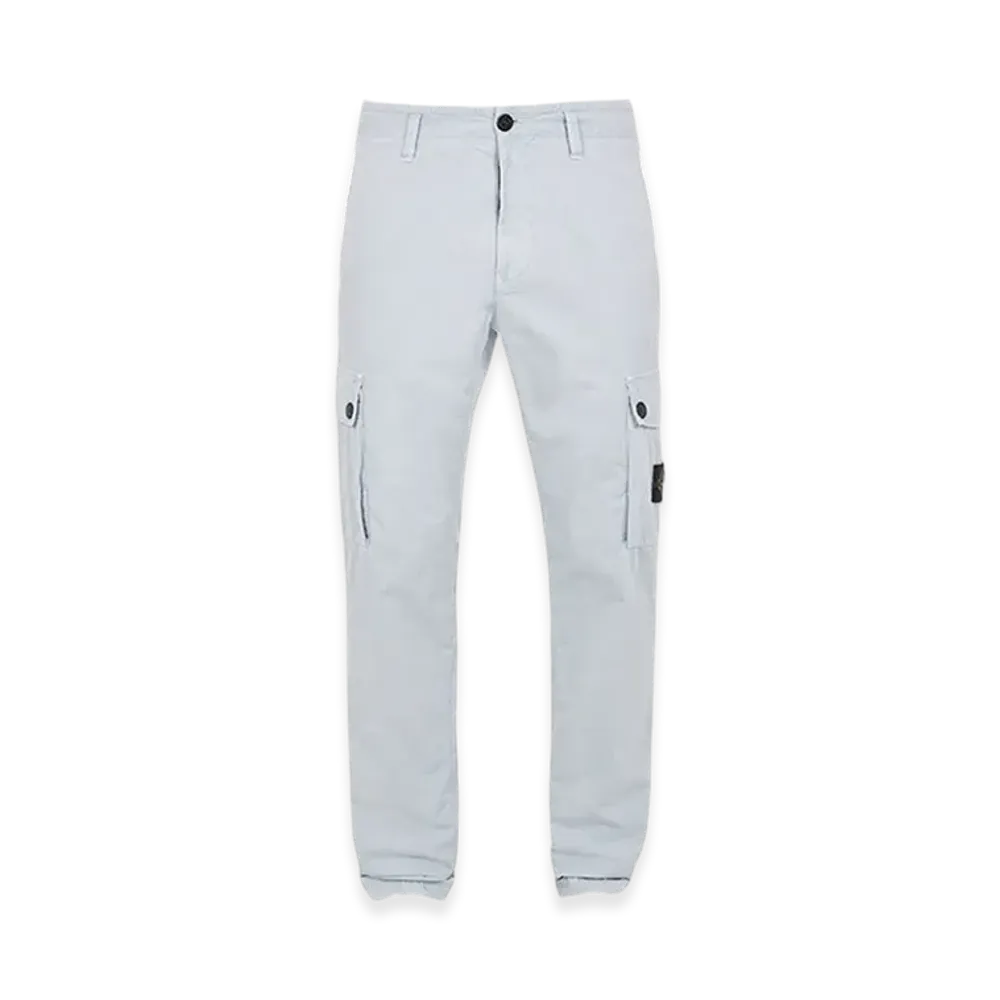 Stone Island 303WA Old Treatment Slim Fit Cargo Pants - 24SS "Sky Blue"