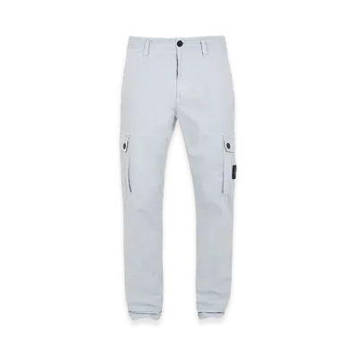 Stone Island 303WA Old Treatment Slim Fit Cargo Pants - 24SS "Sky Blue"