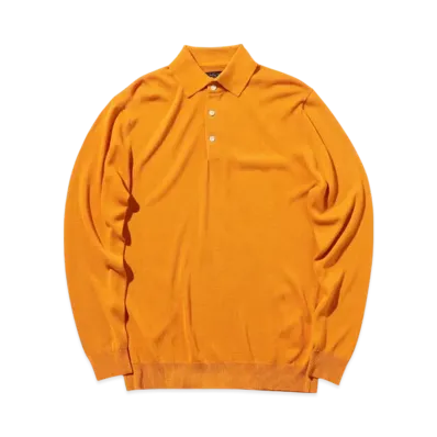 BEAMS Knit Polo 12G "Orange"