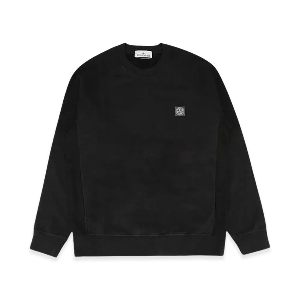 Stone Island 60252 Compass Logo Patch Sweatshirt - 24FW "Black"