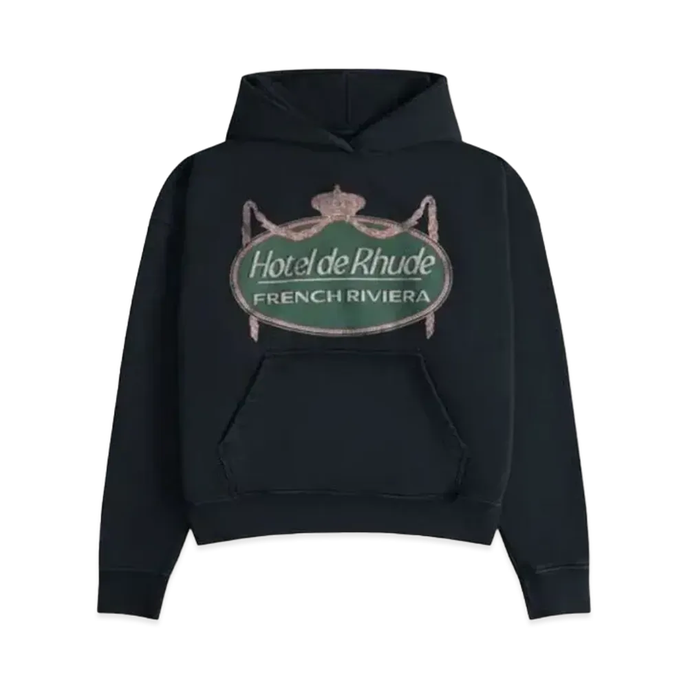RHUDE Riviera Hoodie "Black"