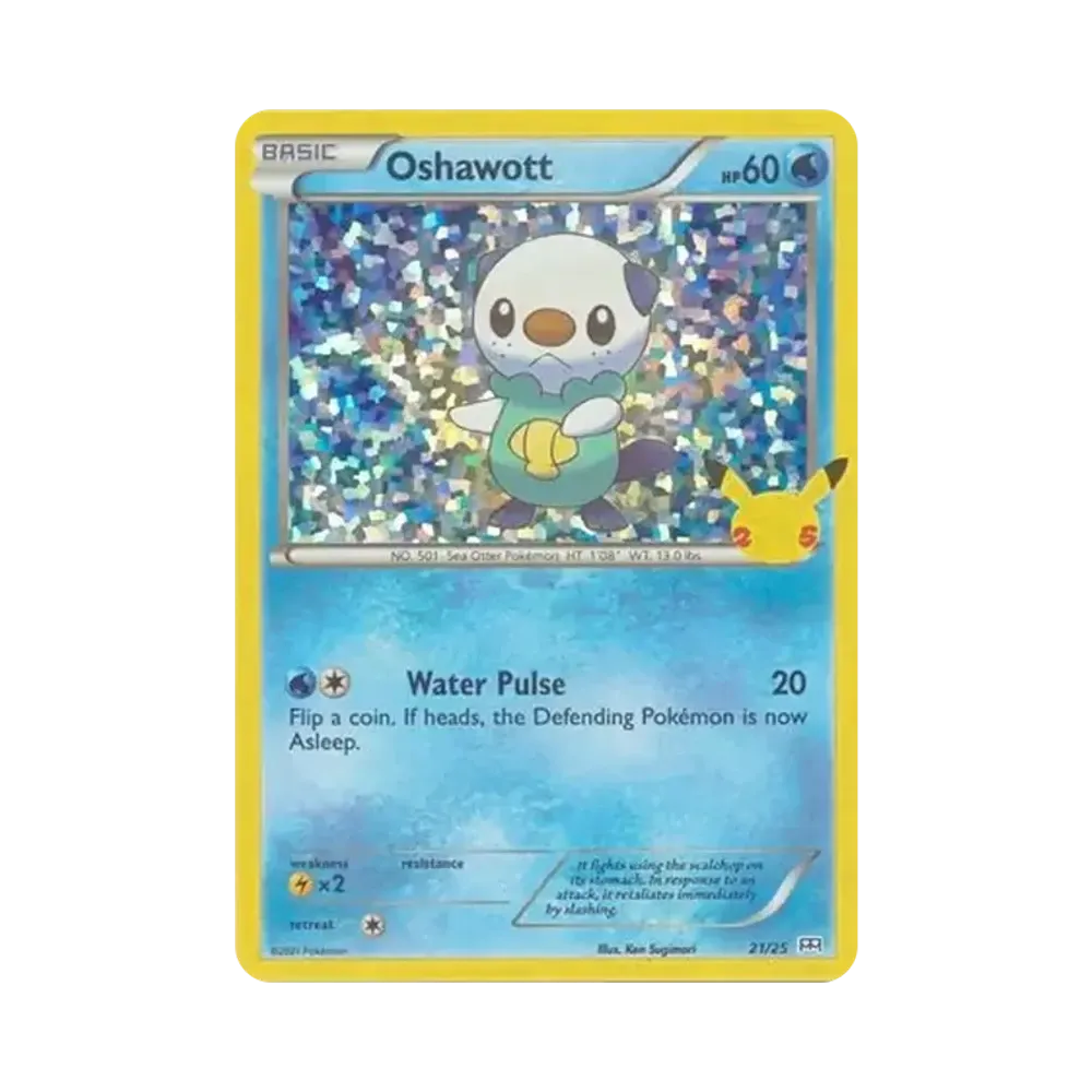 Oshawott :Holo [21/25](Sword & Shield "McDonald's 25th Anniversary")