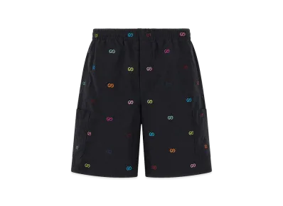 GUCCI Multicolor Fil Coupe Bermuda Shorts "Black"