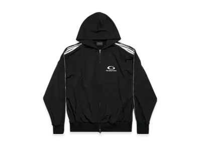 BALENCIAGA Loop Sports Icon Zip Up Hoodie "Black"