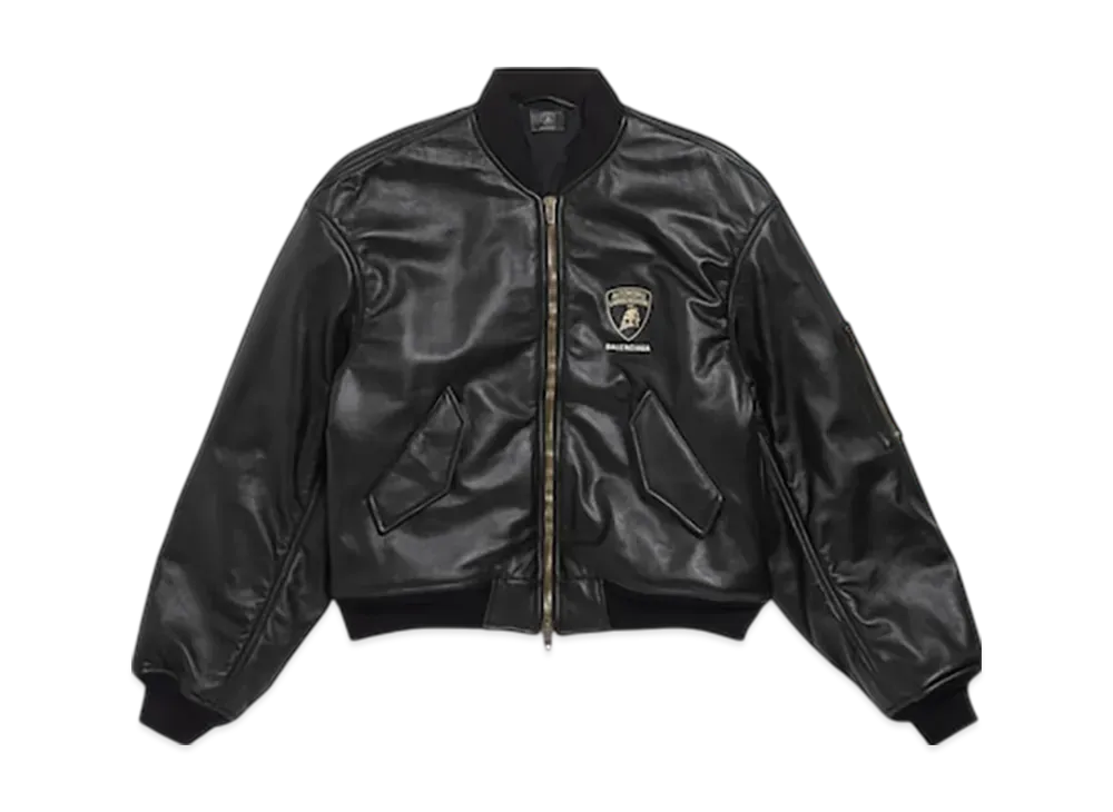 BALENCIAGA Automobili Lamborghini Oversized Bomber "Black"