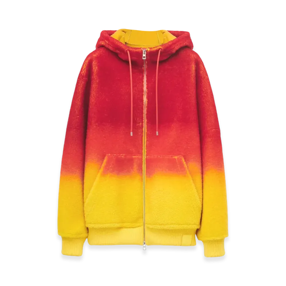LOEWE x Howl's Moving Castle Calcifer Intarsia in Shearling "Multicolor"