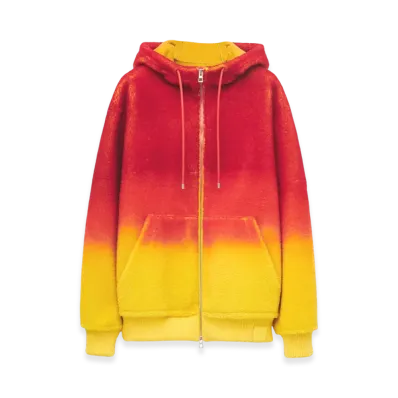 LOEWE x Howl's Moving Castle Calcifer Intarsia in Shearling "Multicolor"