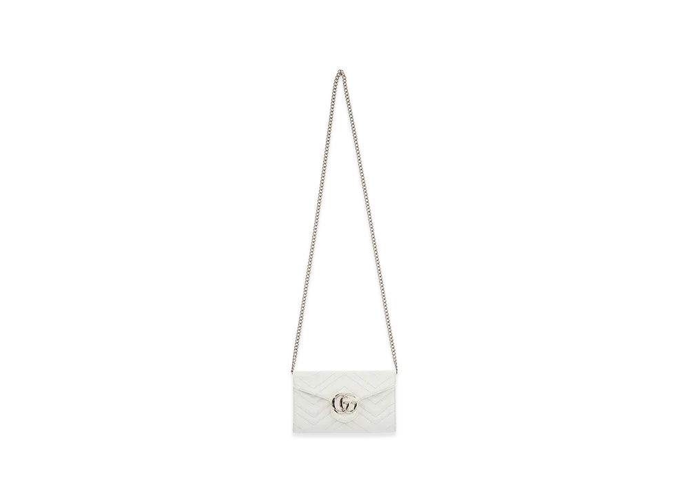 GUCCI Women's Leather GG Marmont Wallet "White"