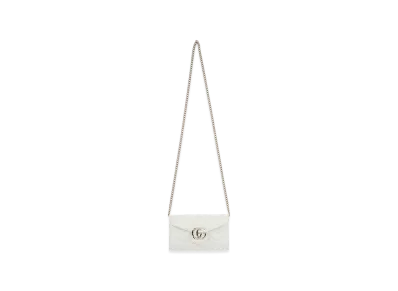 GUCCI Women's Leather GG Marmont Wallet "White"