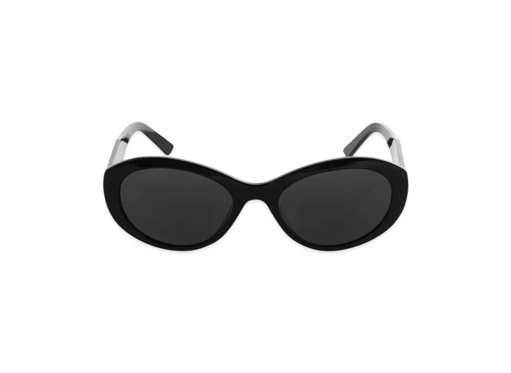 BALENCIAGA Flat Oval Sunglasses "Black"