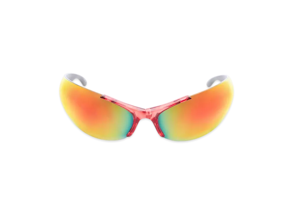 BALENCIAGA Afterhour Oval Sunglasses "Red"