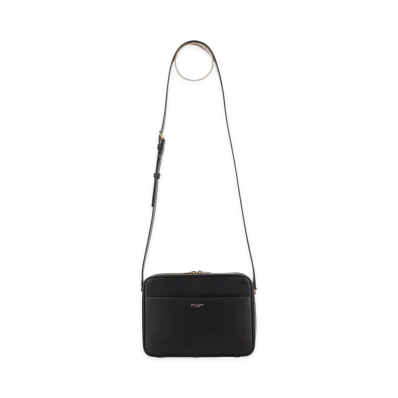 Saint Laurent Camera Bag in Pelle Liscia "Black"