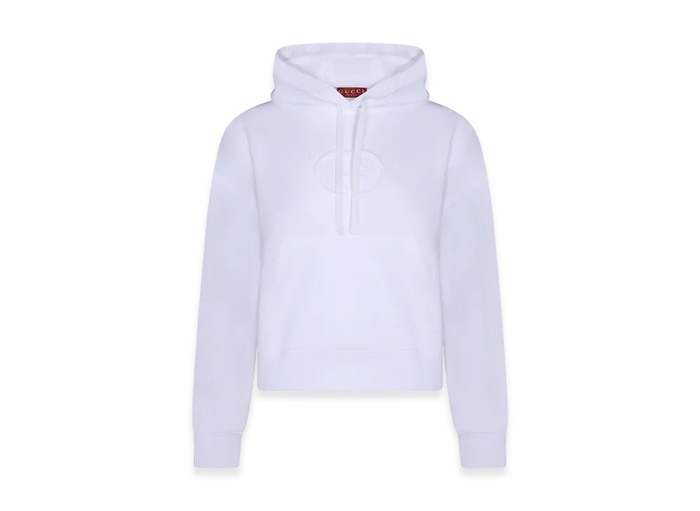 GUCCI Women's Cotton Oversize Sweatshirt "White"