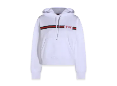 GUCCI Women's 'Morsetto Gucci' Embroidery Hoodie "White"