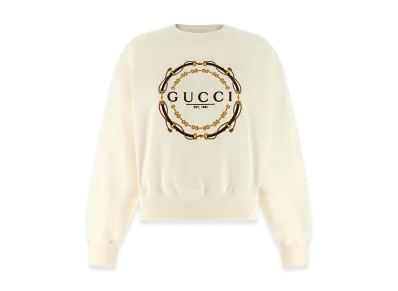 GUCCI Women's Embroidery Sweatshirt "White"