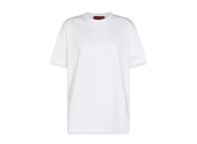 GUCCI Women's 'Incrocio GG' T-Shirt "White"