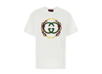 GUCCI Women's 'Incrocio GG' T-Shirt "White"