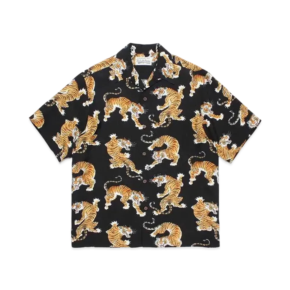 WACKO MARIA Tim Lehi / Hawaiian Shirt "Black"