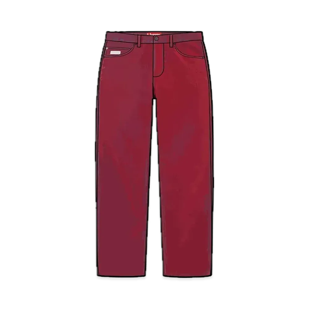 シュプリーム フロック デニム レギュラー ジーンズ "レッド"
