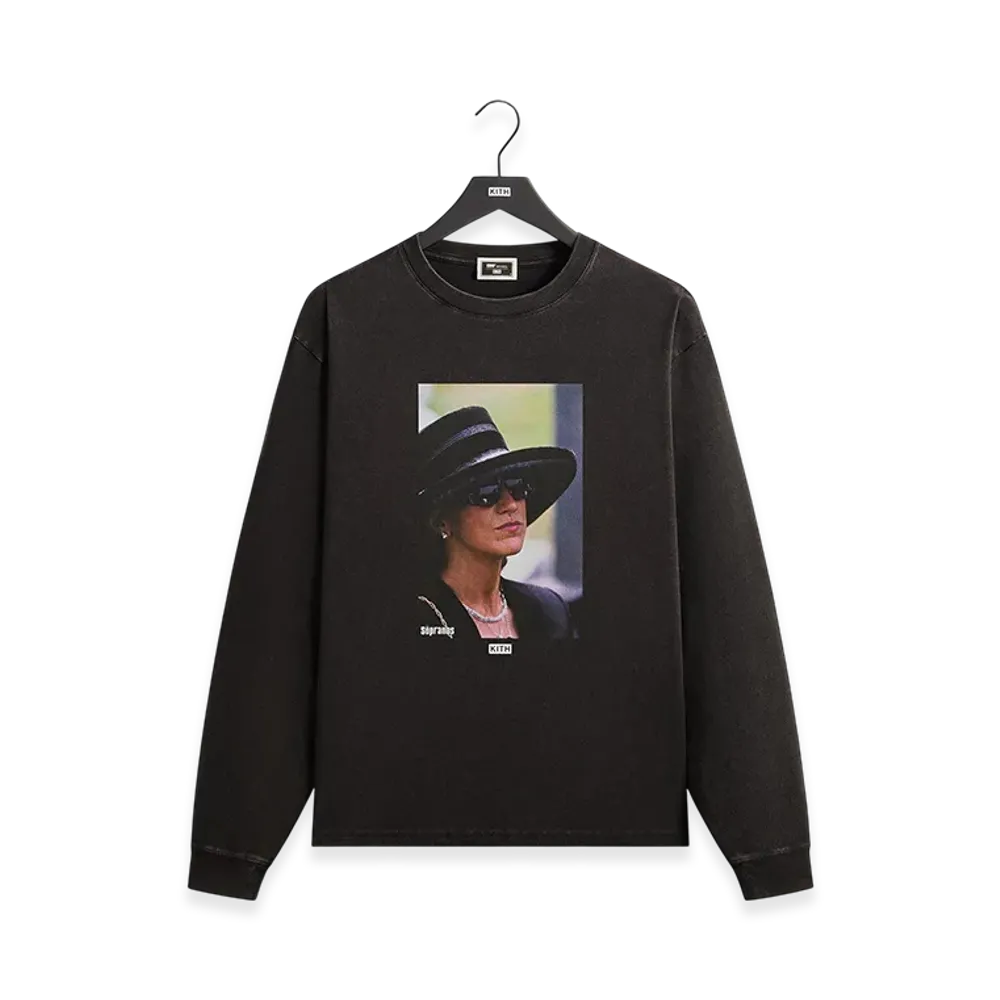 Kith x The Sopranos Carmela Vintage Long Sleeve Tee "Black"