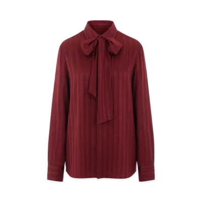 Saint Laurent Women's Shirts "Bordeaux"