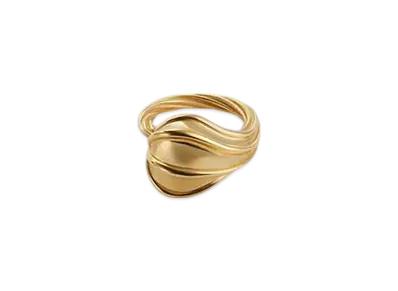 Bottega Veneta Drop Ring "Yellow Gold"