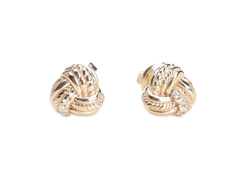 Bottega Veneta Women's Sterling Earrings "White/Rose Gold/Silver"