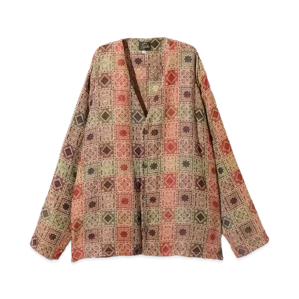 Needles Cardigan Jacket - Poly India Jq. "Orange"