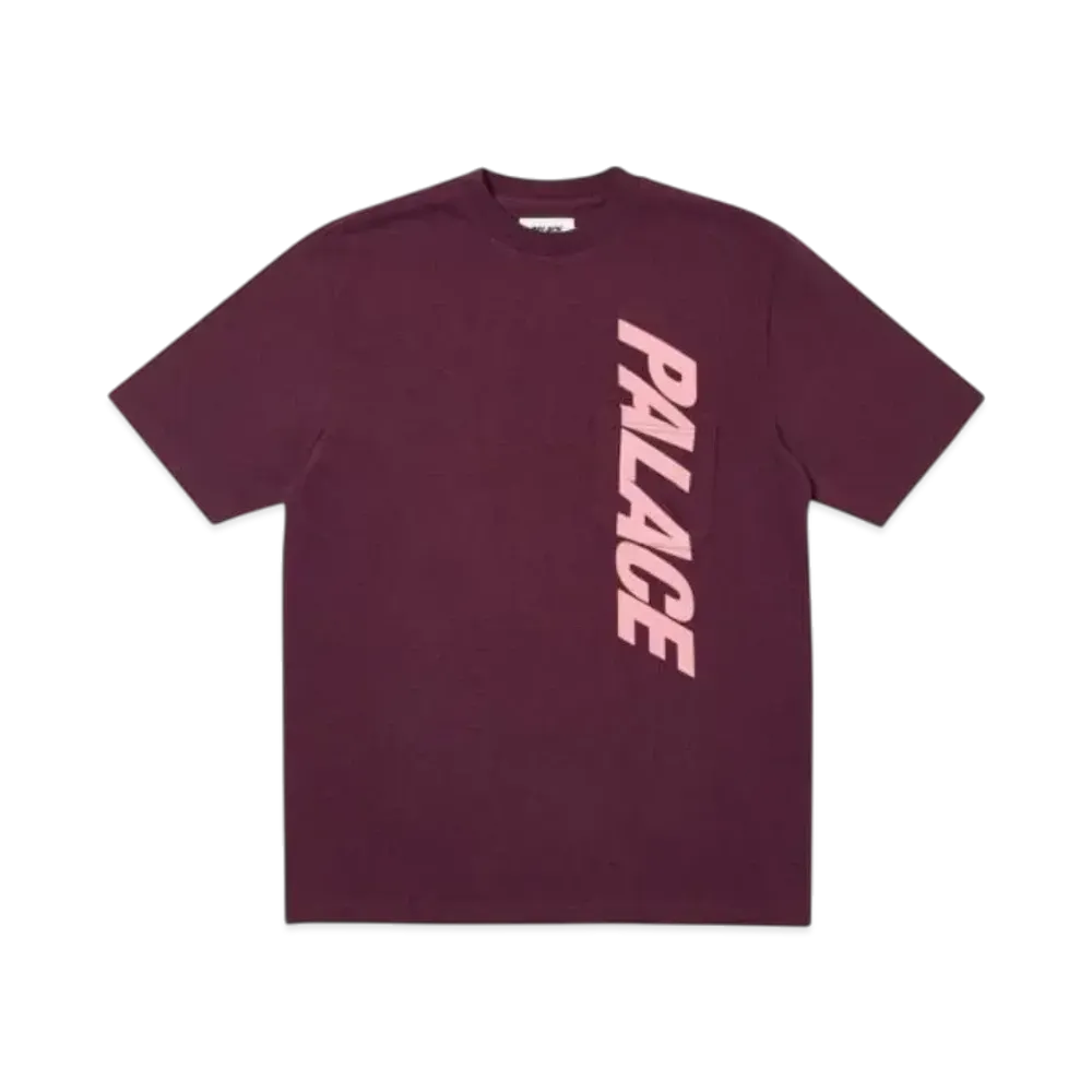 PALACE P-Slub Pocket T-Shirt "Burgundy"