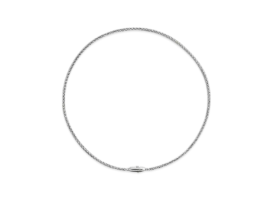 Bottega Veneta Intreccio Necklace "Silver"