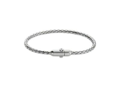 Bottega Veneta Intreccio Bracelet "Silver"
