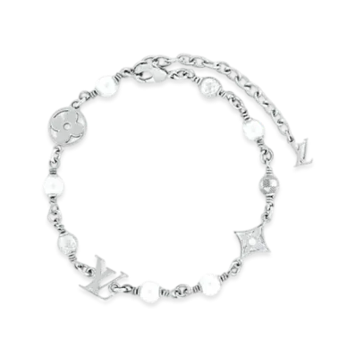 Louis Vuitton LV Pearls Bracelet "Silver"