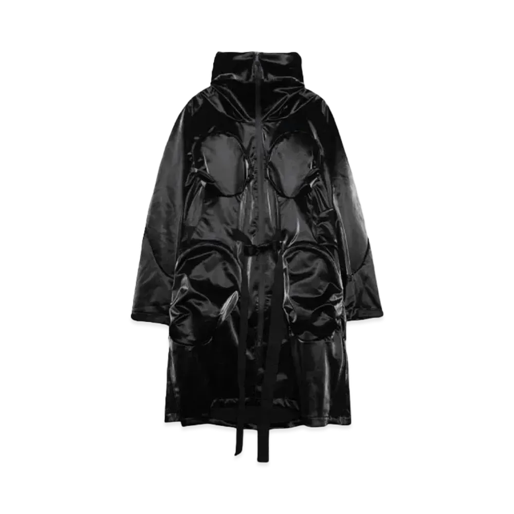 Luca Hamers PHENDRANA LONG COAT VOID HYPERGLOSS "BLACK"