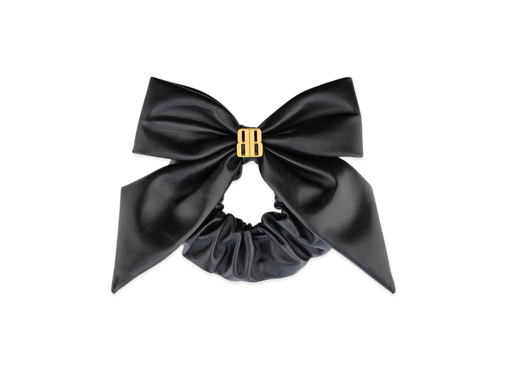 BALENCIAGA Clemence Xl Scrunchie "Black/Gold"