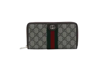 GUCCI Women's GG Supreme Fabric Ophidia Wallet "Printed"