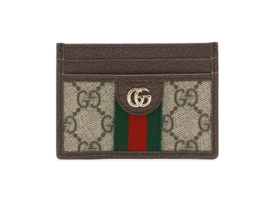 GUCCI Women's GG Supreme Fabric Ophidia Card Holder "Printed"