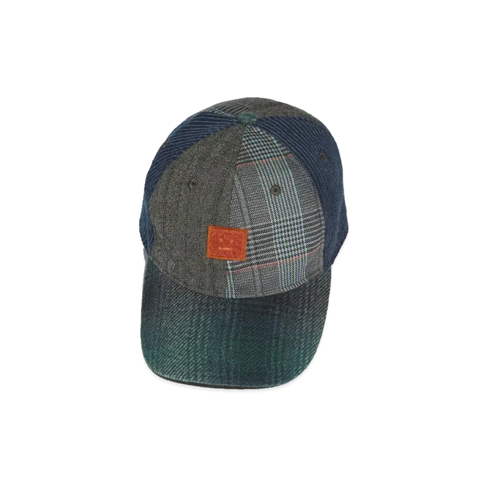 Acne Studios Cap With Face Patch "Blue/Green"