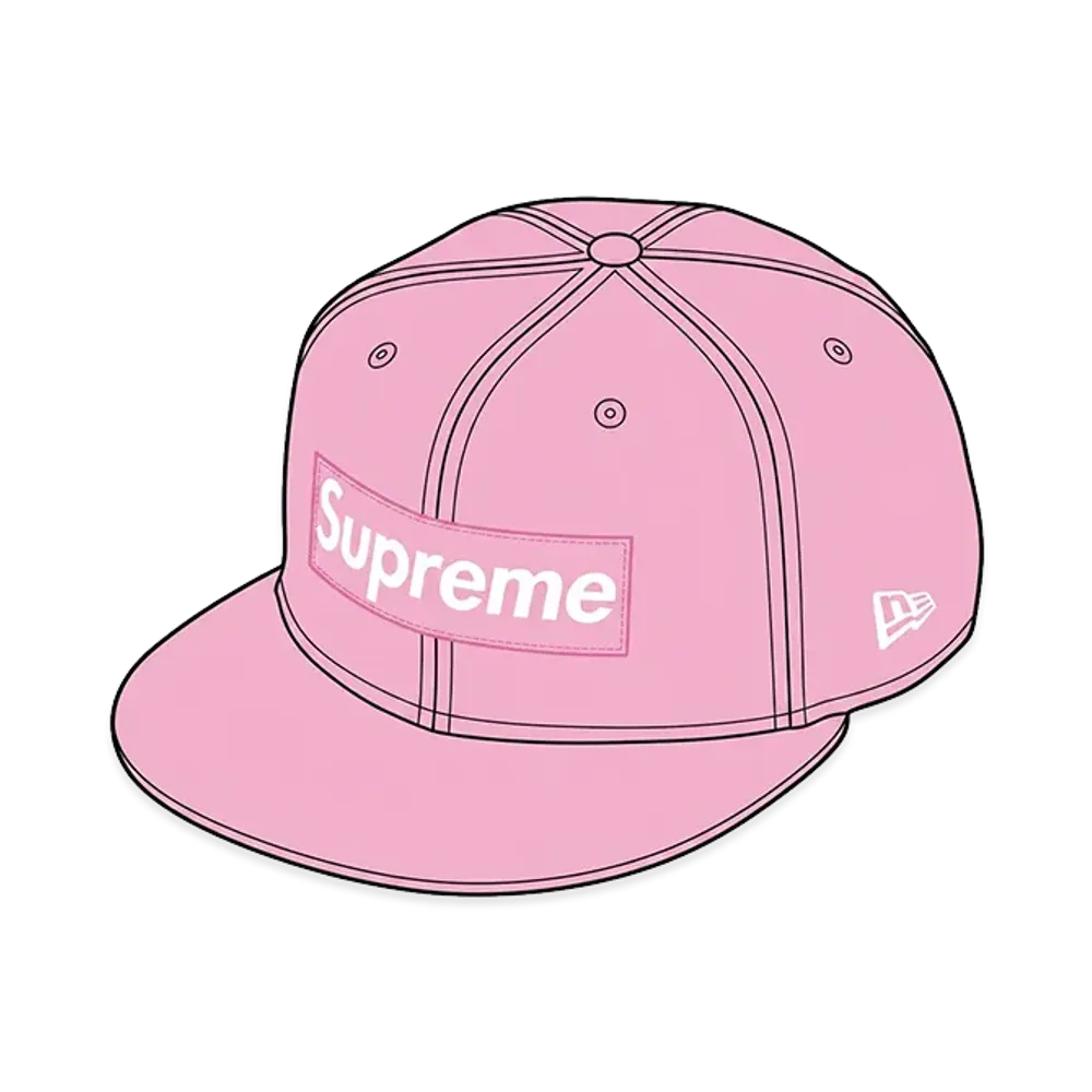 Supreme Rings Box Logo New Era "Pink"