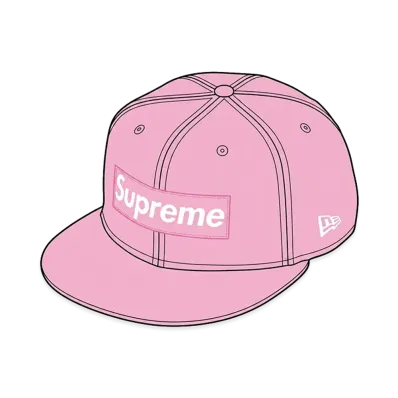Supreme Rings Box Logo New Era "Pink"