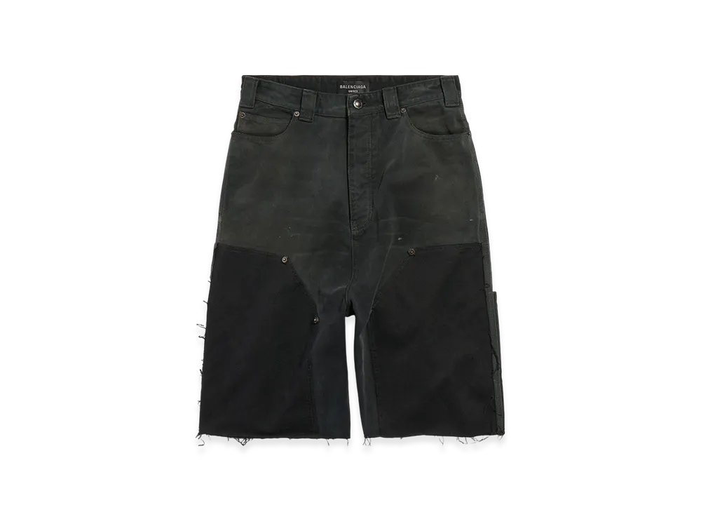BALENCIAGA Men's Ripped Off Shorts "Black"