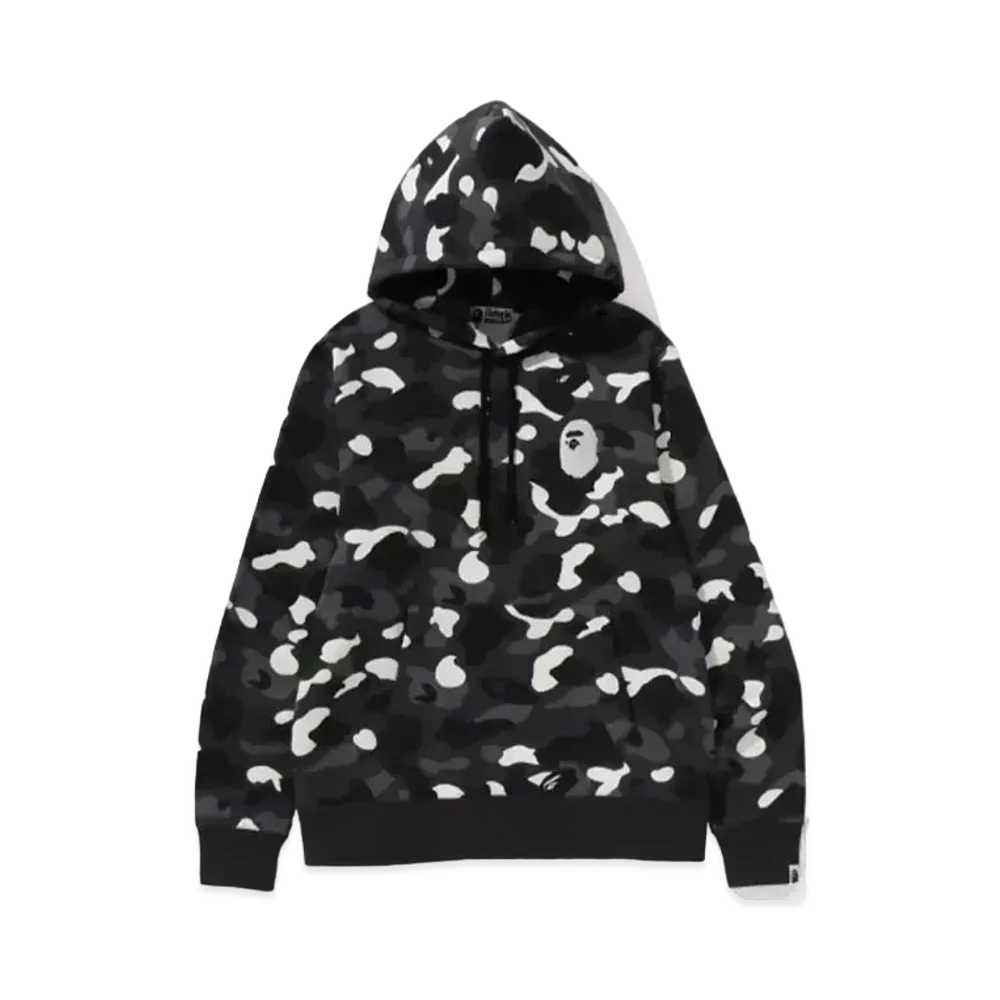 A BATHING APE Large Ape Head Pullover Hoodie "Black"