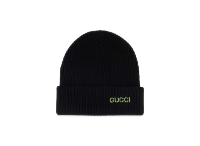 GUCCI Wool Beanie Hat "Black"