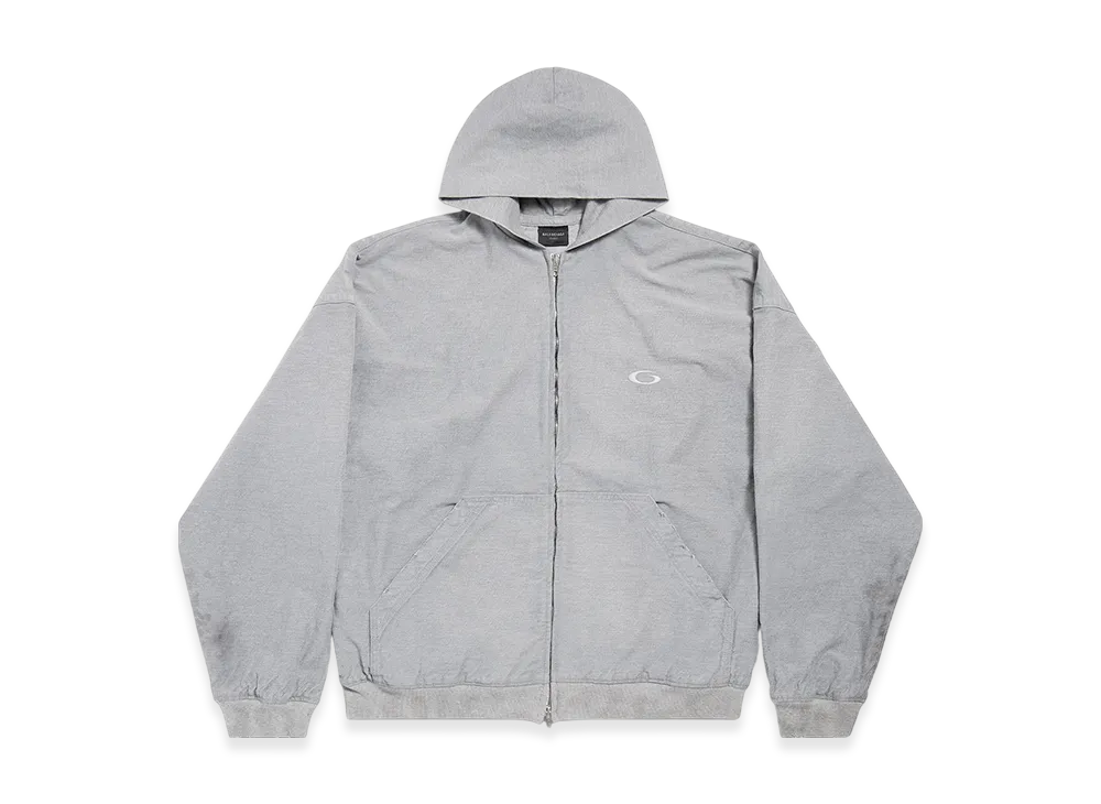 BALENCIAGA Trompe Loeil Hoodie "Heather Grey"