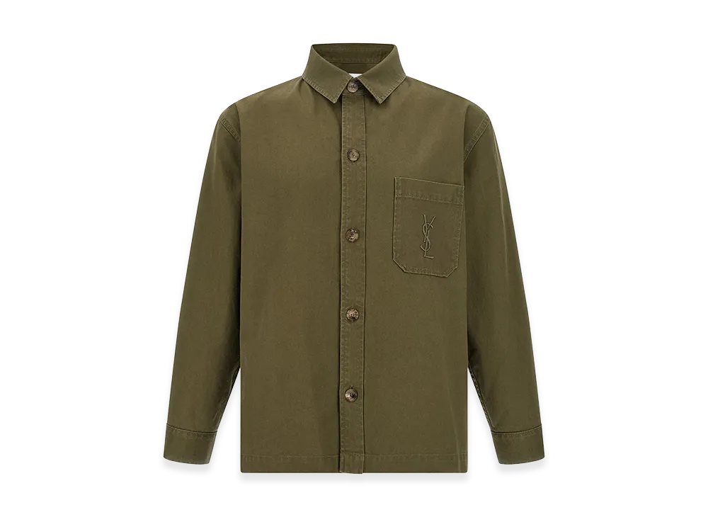 Saint Laurent Cassandre Overshirt "Green"