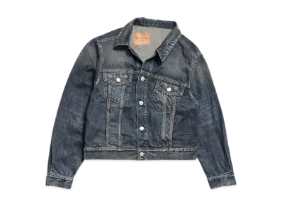 BALENCIAGA Women's Off-Shoulder Jacket "Dark Blue"